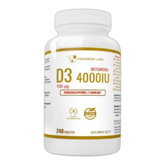 Progress Labs Vitamin D3 4000 IU 100 mcg 240 tablets — zdjęcie 1