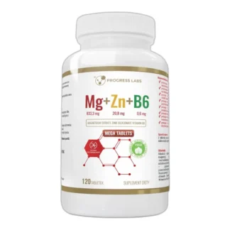 Progress Labs Mg+Zn+B6 Dietary Supplement Tablets, 120 pieces. — zdjęcie 1